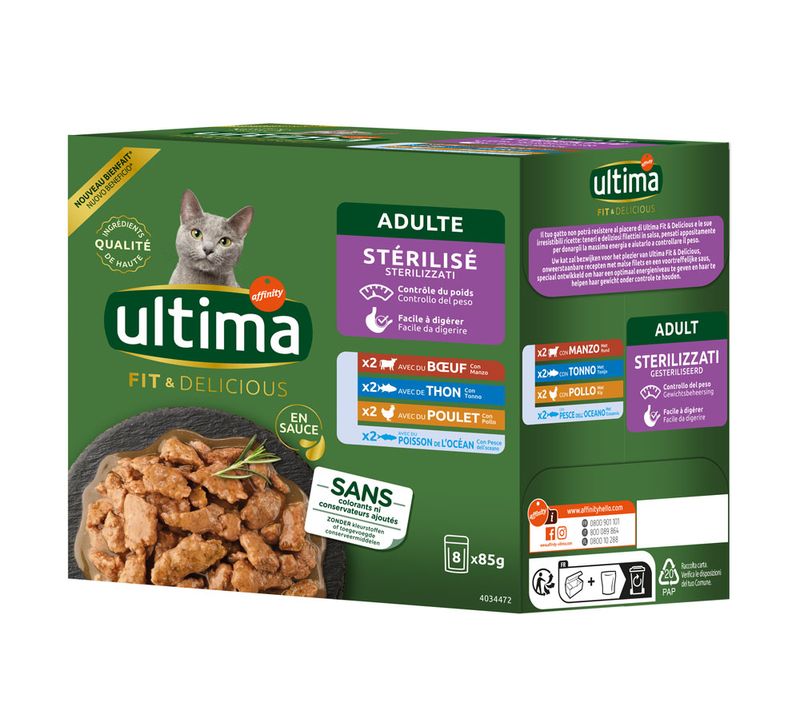 Bitiba Ultima Cat Sterilized 8 x 85 g Umido per gatto Acquista Ora