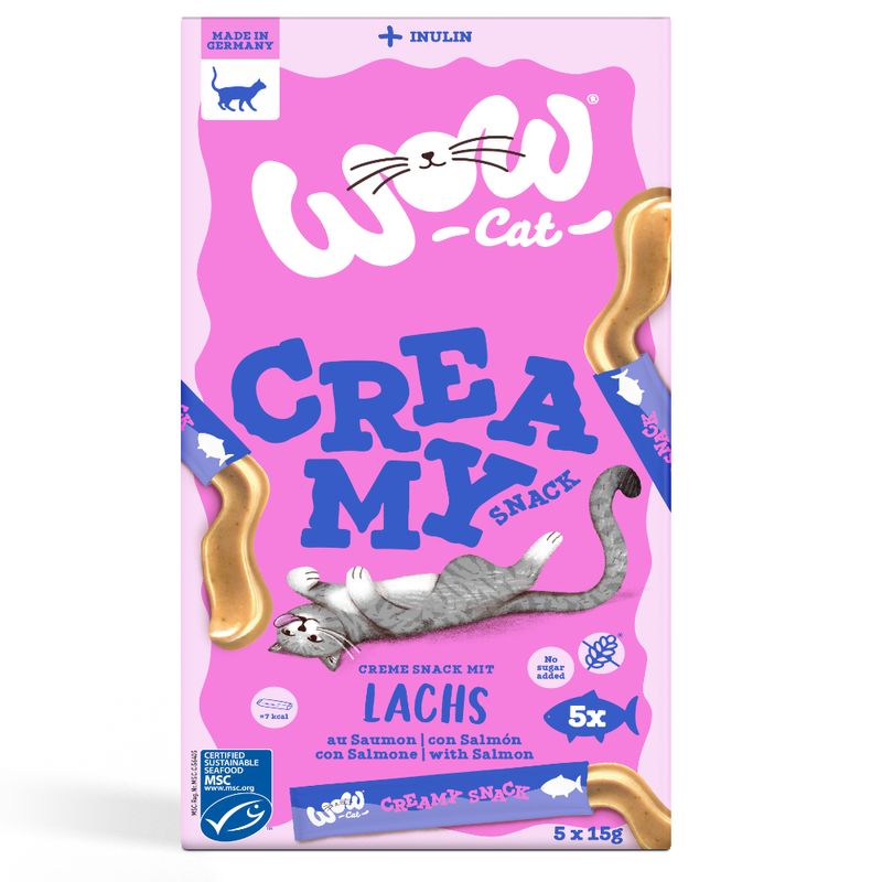 Bitiba WOW Creamy Snack 5 x 15 g per gatto Shopping Online