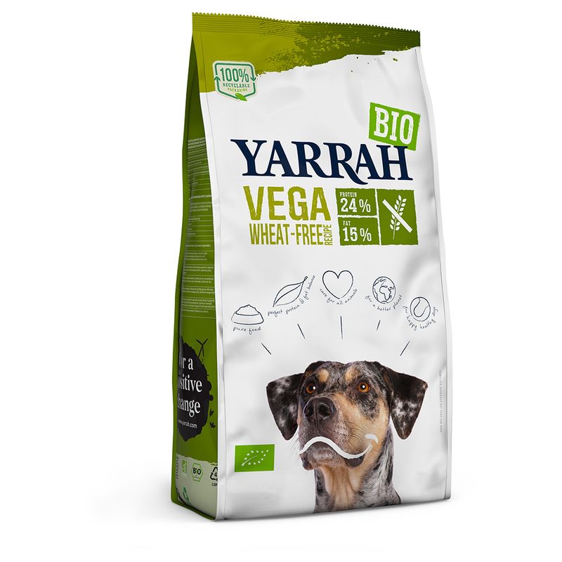 Bitiba Yarrah Bio Vega Wheat-Free Crocchette vegetariane senza frumento per cane Presa