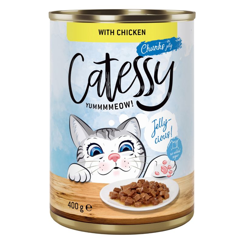 Bitiba Catessy Bocconcini in Salsa o Gelatina 48 x 400 g Umido per gatto I Più Venduti