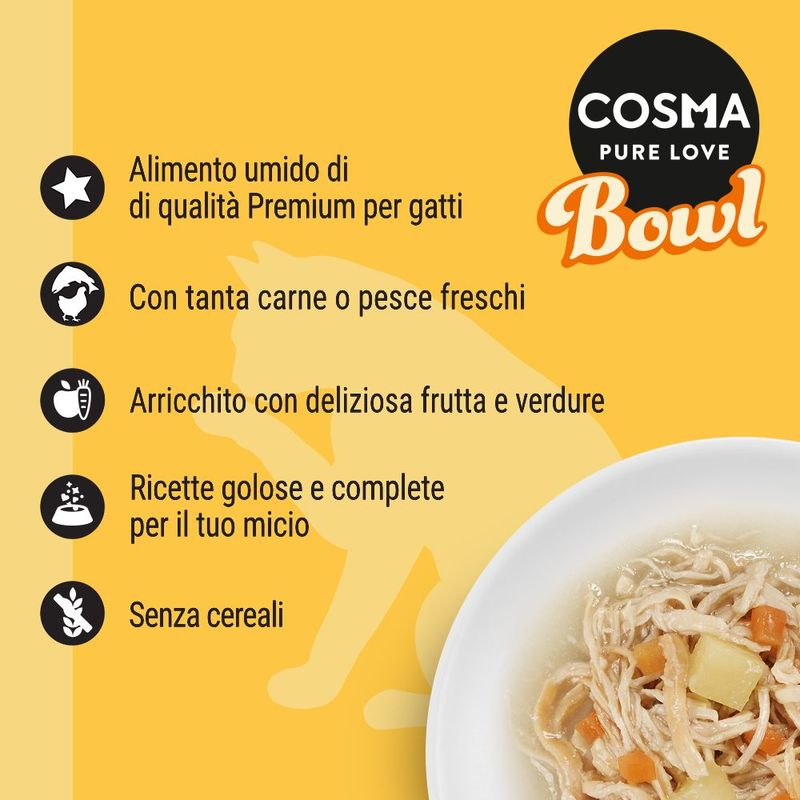 Bitiba Fai scorta Cosma Bowl 12 x 80 g Alimento umido per gatto 2025
