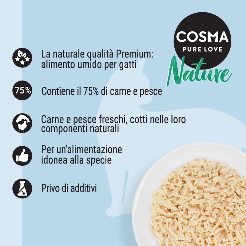 Bitiba Fai scorta Cosma Nature 48 x 70 g Nuovo