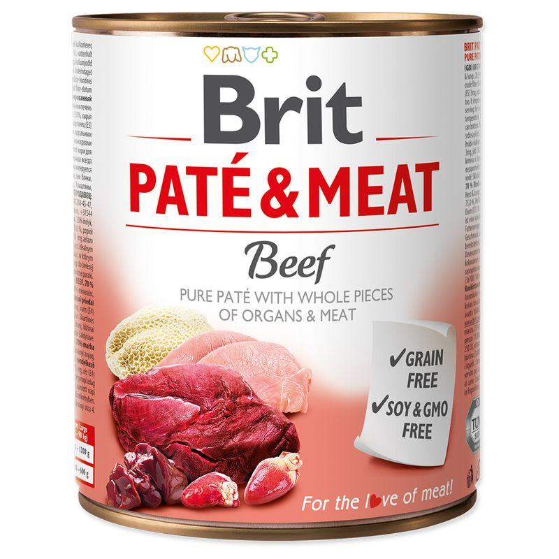 Bitiba Fai scorta Brit Paté & Meat Adult 12 x 800 g umido per cane In Vendita