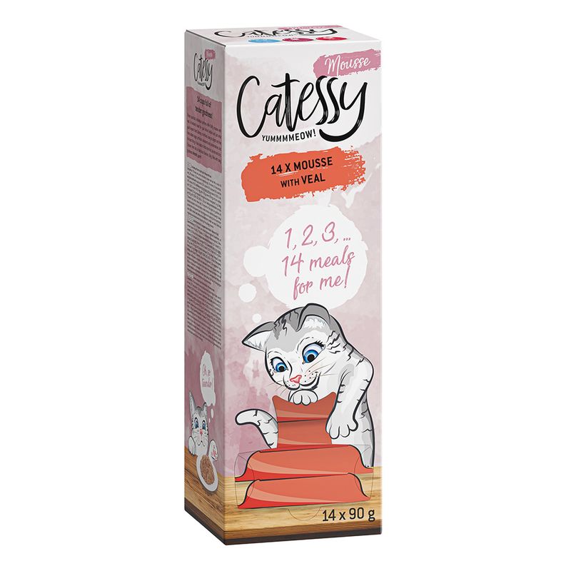 Bitiba Catessy Mousse Vaschette 56 x 90 g Umido per gatto Negozio