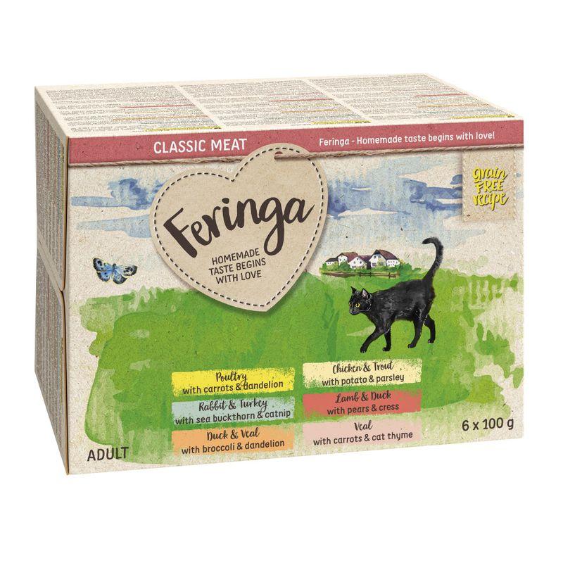 Bitiba Feringa Classic Meat Vaschette 24 x 100 g Alimento umido per gatto Qualità
