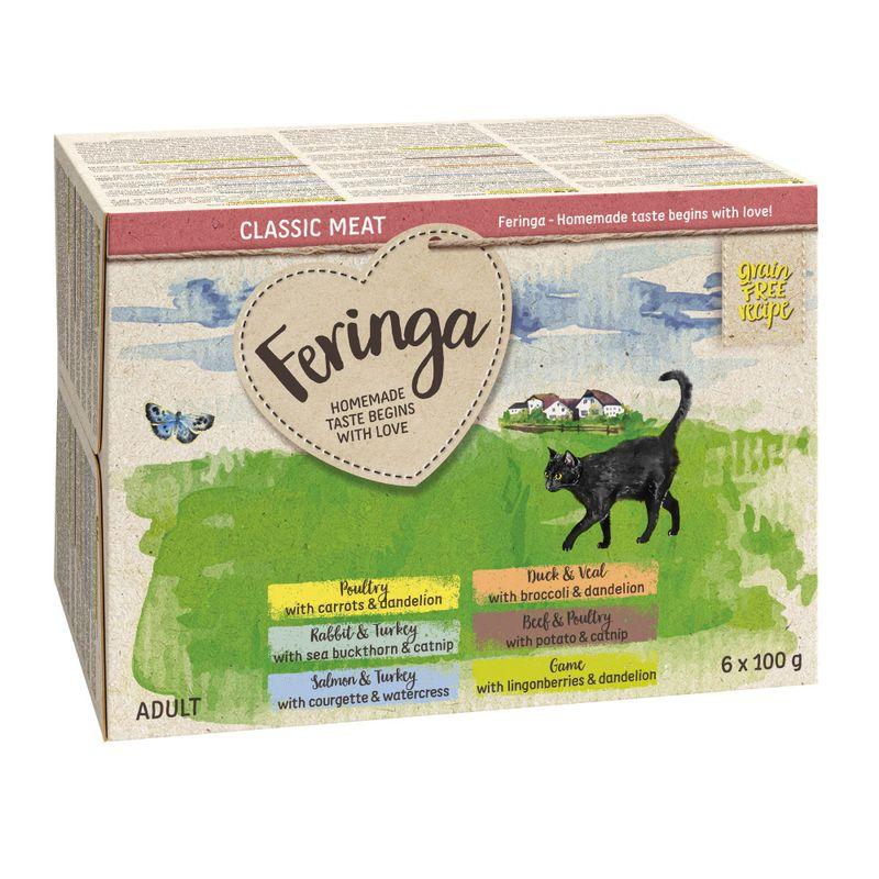 Bitiba Feringa Classic Meat Vaschette 24 x 100 g Alimento umido per gatto Qualità
