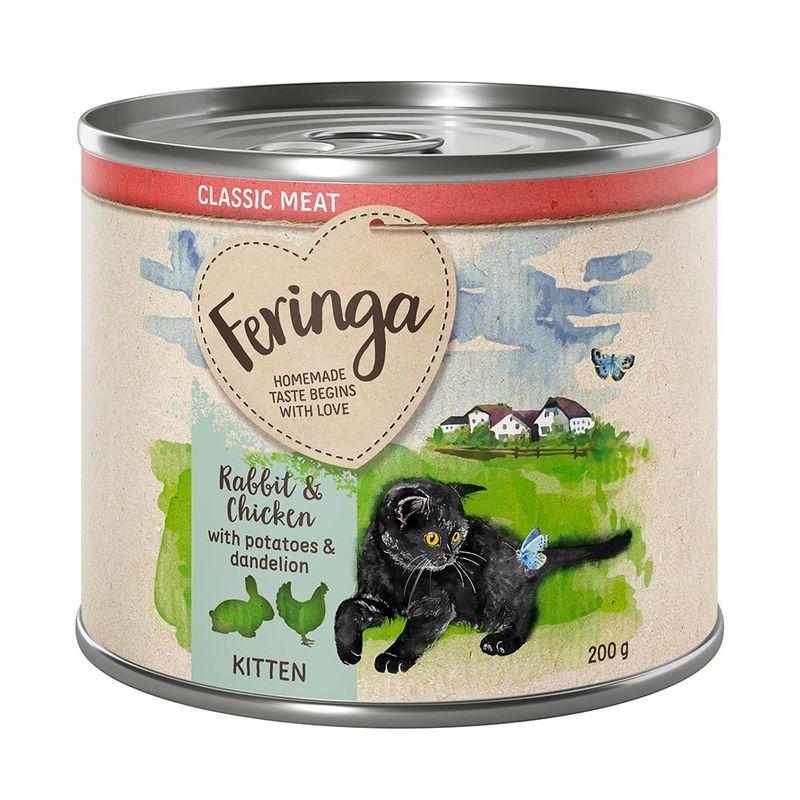 Bitiba Feringa Classic Meat Kitten 24 x 200 g Alimento umido per gattini Spedizione Gratuita