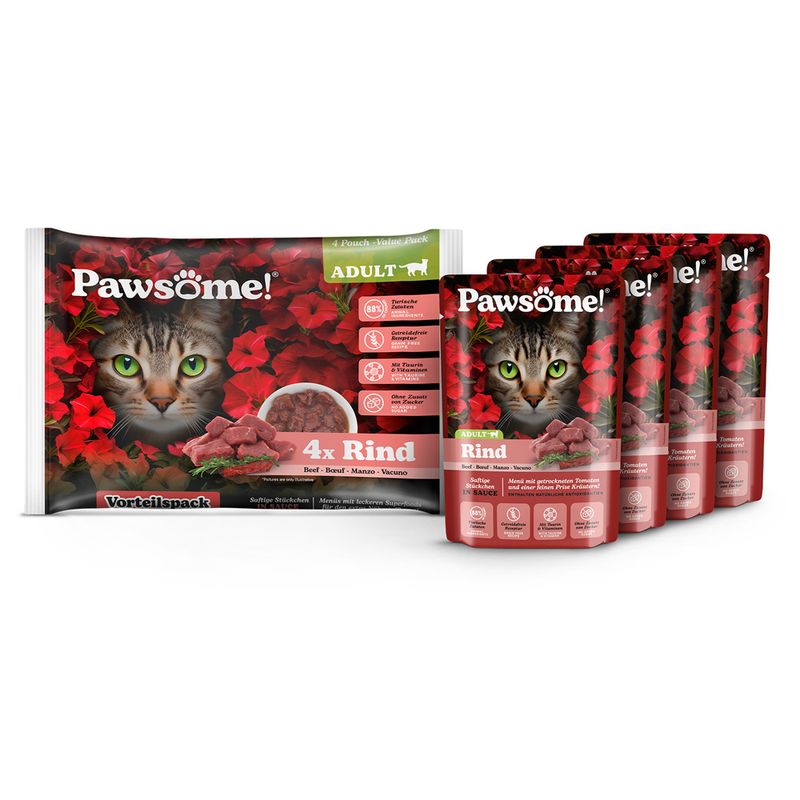 Bitiba Pawsome Adult 4 x 85 g umido per gatto Offerta settimanale