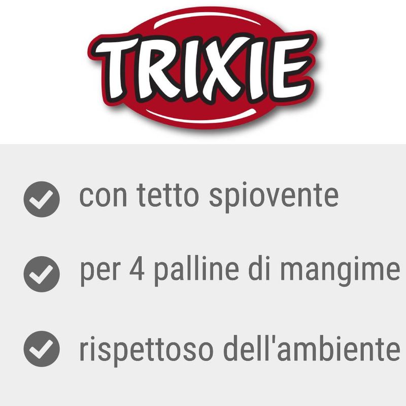 Bitiba Mangiatoia per uccelli selvatici con tetto spiovente Trixie Solo un giorno rimasto