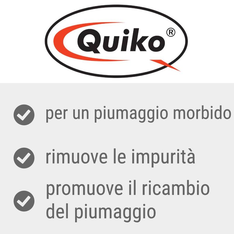 Bitiba Sali da bagno per piumaggio lucente Quiko Esporta salva