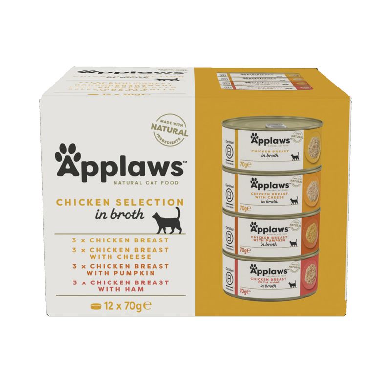 Bitiba Applaws Multipack 12 x 70 g Alimento umido per gatti Economico