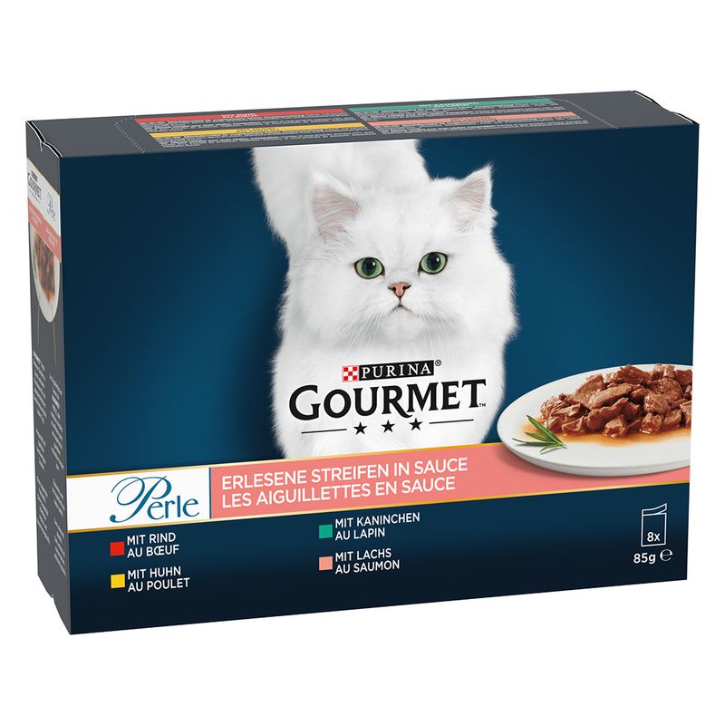 Bitiba Provalo Gourmet Perle 8 x 85 g Alimento umido per gatti Nuova