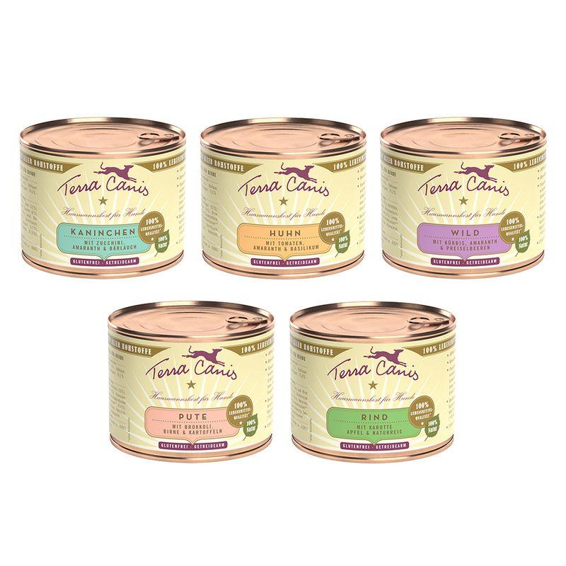 Bitiba Terra Canis Classic Pacco misto 12 x 200 g Alimento umido per cani Offerta Giorno del Papà