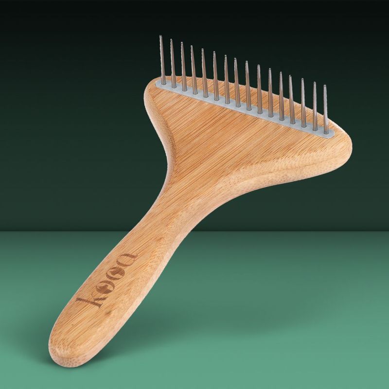 Bitiba kooa Pettine a rastrello in bambù con denti rotanti Convenienza