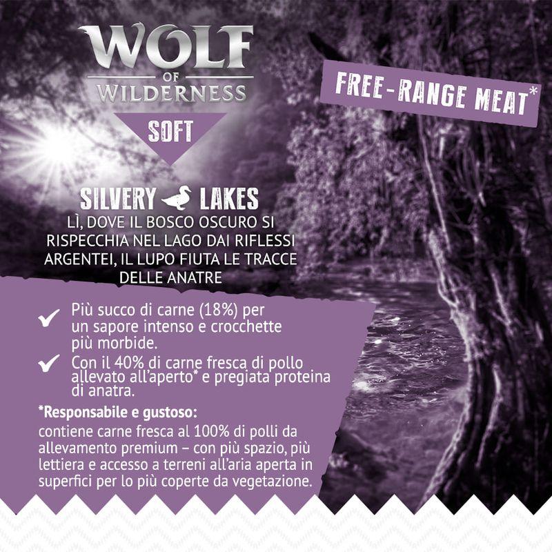 Bitiba Wolf of Wilderness Wolf of Wilderness Mini Soft Silvery Lakes 350 g Offerta esclusiva