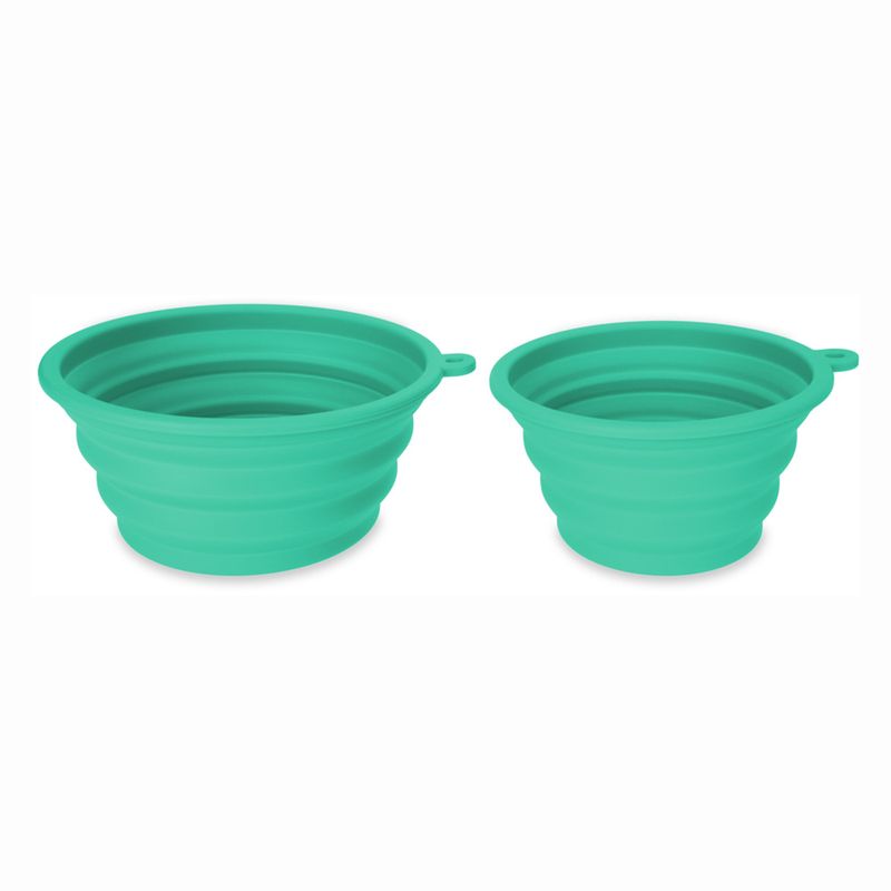 Bitiba Ciotola da viaggio TIAKI in silicone turchese Black Friday