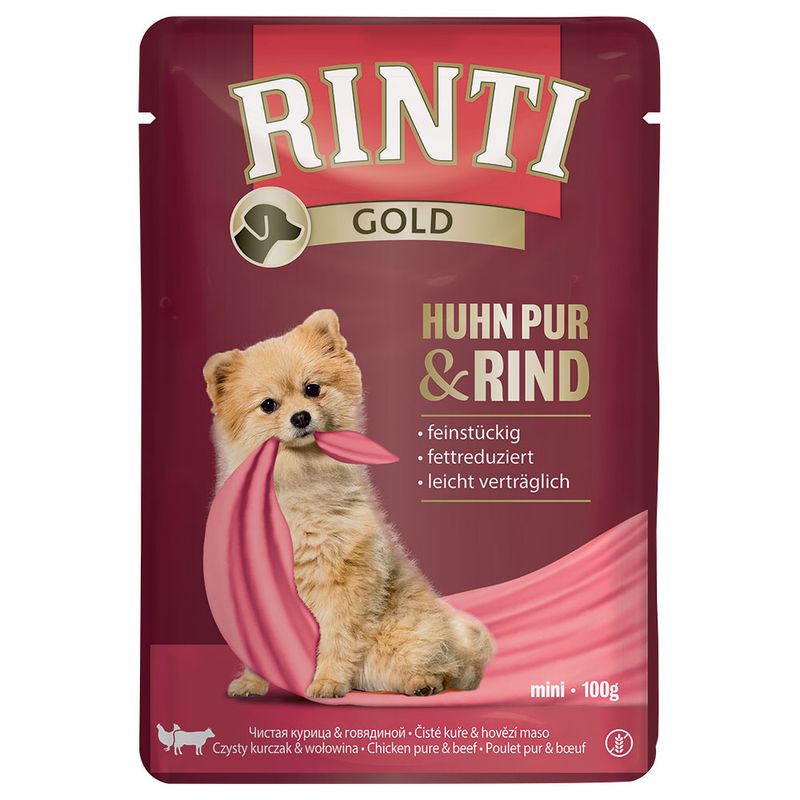 Bitiba RINTI Gold 10 x 100 g Alimento umido per cani Offerta per la Festa della Mamma