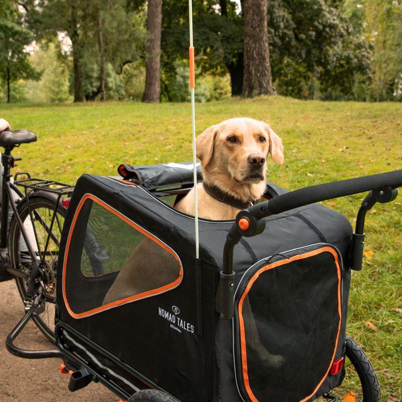 Bitiba Rimorchio per bici Nomad Tales Spirit ebony / tangerine per cane Offerte speciali