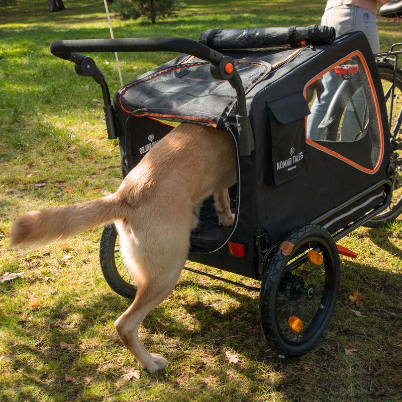 Bitiba Rimorchio per bici Nomad Tales Spirit ebony / tangerine per cane Offerte speciali
