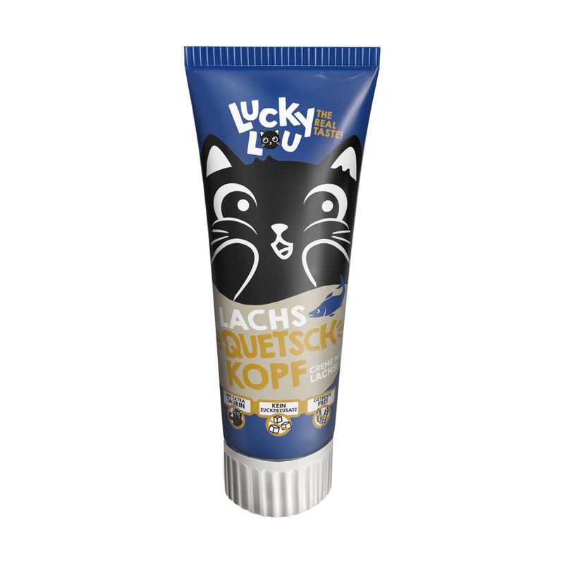 Bitiba Lucky Lou Squeeze Heads Salmone Snack per gatto Solo un giorno rimasto