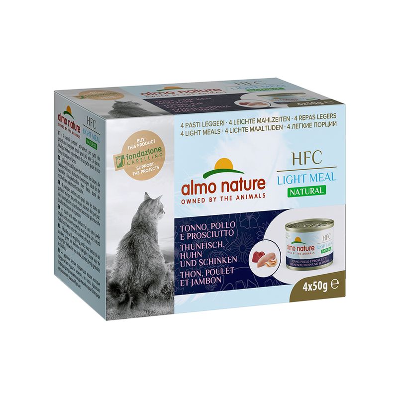 Bitiba Almo Nature HFC Natural Light 24 x 50 g Alimento umido gatti Pezzi Unici