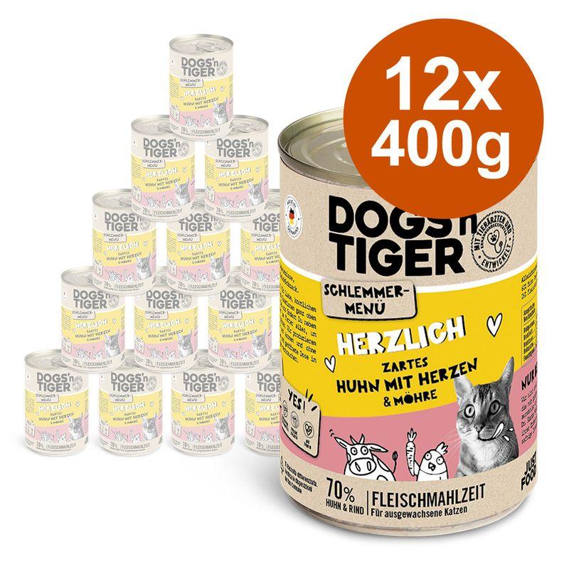 Bitiba Dogs'n Tiger Menù Gourmet 12 x 400 g Umido per gatto