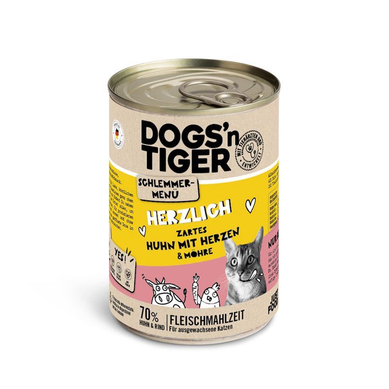 Bitiba Dogs'n Tiger Menù Gourmet 12 x 400 g Umido per gatto Convenienza