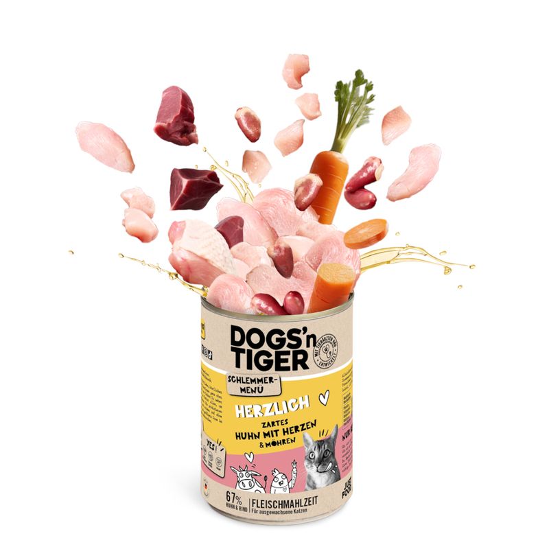 Bitiba Dogs'n Tiger Menù Gourmet 12 x 400 g Umido per gatto Convenienza
