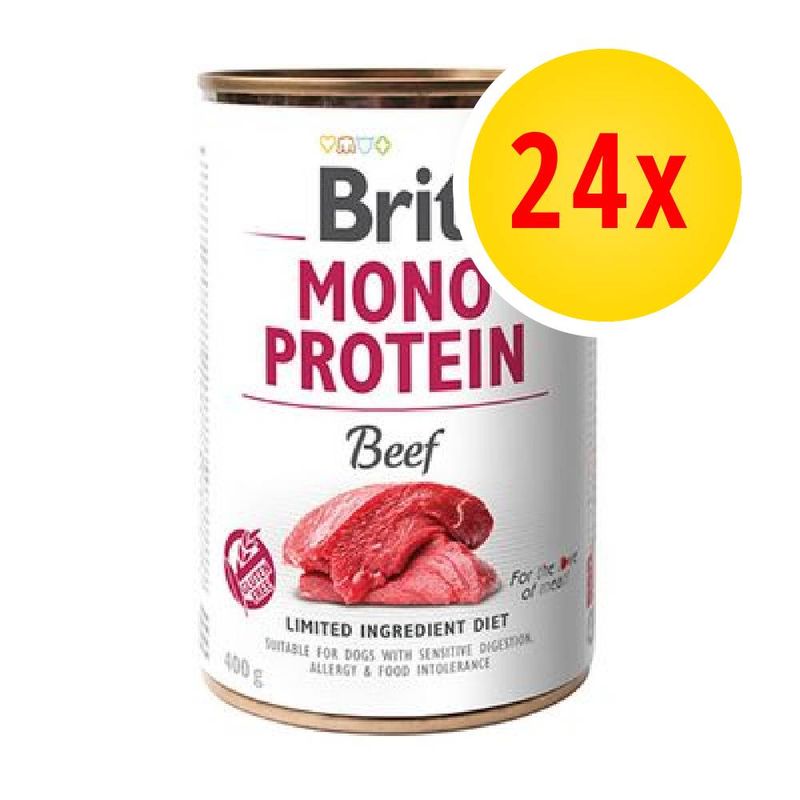 Bitiba Fai scorta Brit Mono Protein 24 x 400 g umido per cane Economico
