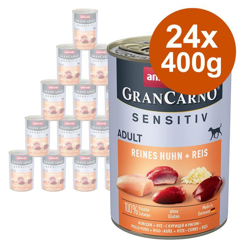 Bitiba animonda GranCarno Adult Sensitive 24 x 400 g umido per cane
