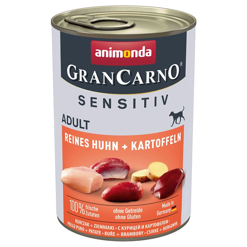 Bitiba animonda GranCarno Adult Sensitive 24 x 400 g umido per cane In Vendita