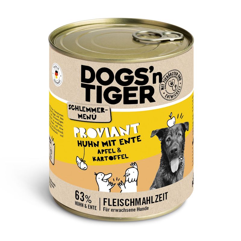 Bitiba Dogs'n Tiger Menù Gourmet 12 x 800 g Umido per cane Vendita Calda