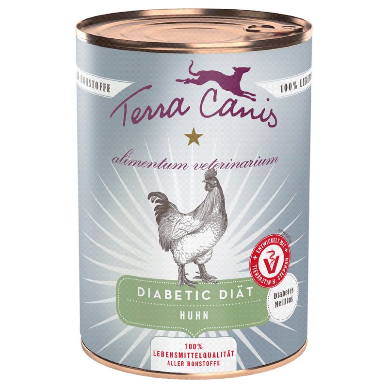 Bitiba Terra Canis Alimentum Veterinarium Diabetic Diet 12 x 400 g umido per cane Vendite Flash