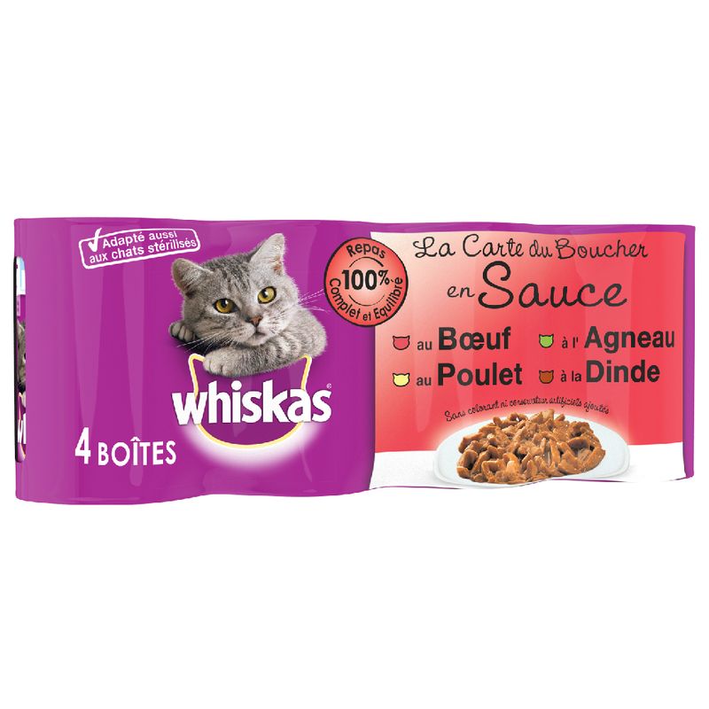 Bitiba Fai scorta Whiskas La Carte 24 x 390 / 400 g In Saldo