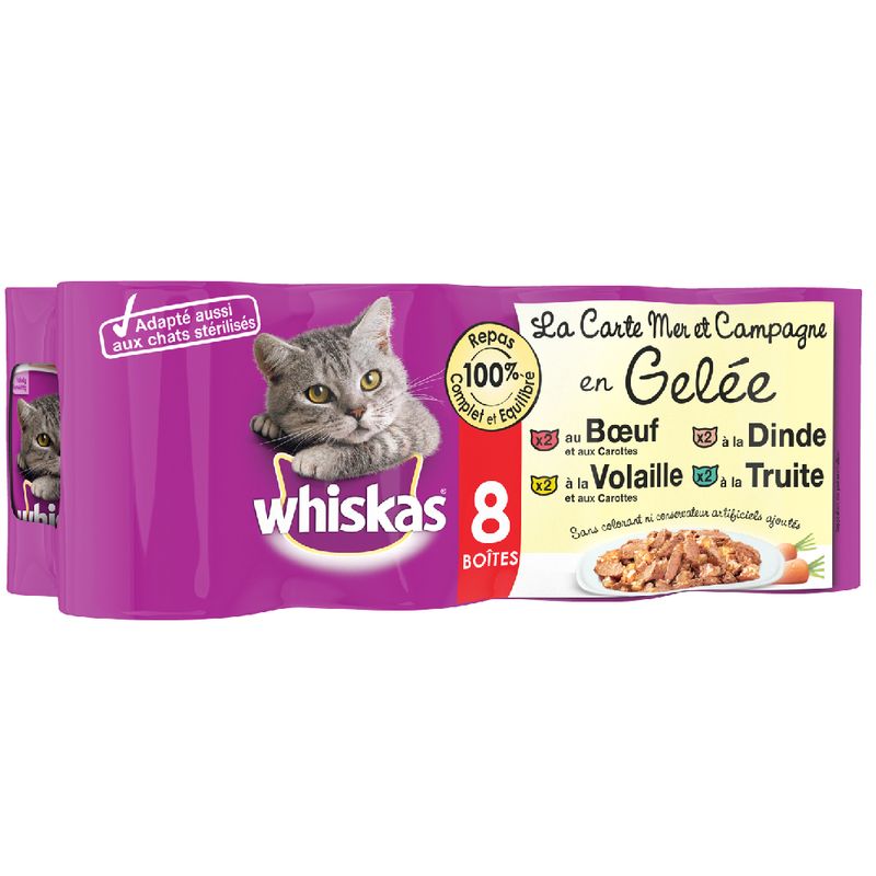 Bitiba Fai scorta Whiskas La Carte 24 x 390 / 400 g In Saldo