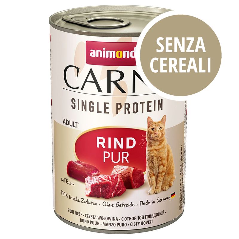 Bitiba Fai scorta animonda Carny Single Protein Adult 24 x 400 g Black Friday