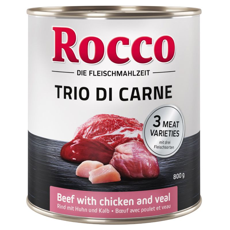 Bitiba Fai scorta Rocco Classic Trio di Carne 24 x 800 g Alimento umido per cani Cyber Monday