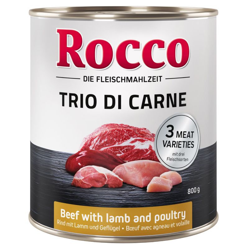 Bitiba Fai scorta Rocco Classic Trio di Carne 24 x 800 g Alimento umido per cani Cyber Monday