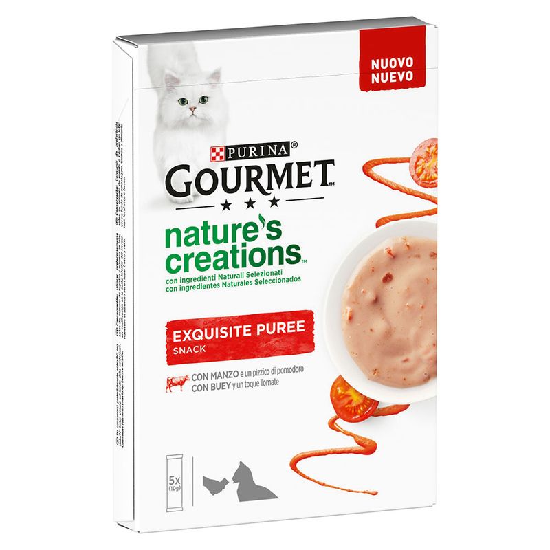 Bitiba Gourmet Nature's Creations Exquisite Puree Snack 5 x 10 g Enormi sconti