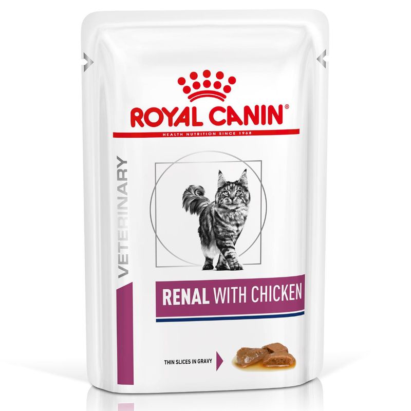 Bitiba Royal Canin Renal Feline Veterinary Alimento umido per gatti 50% di sconto per tempo limitato