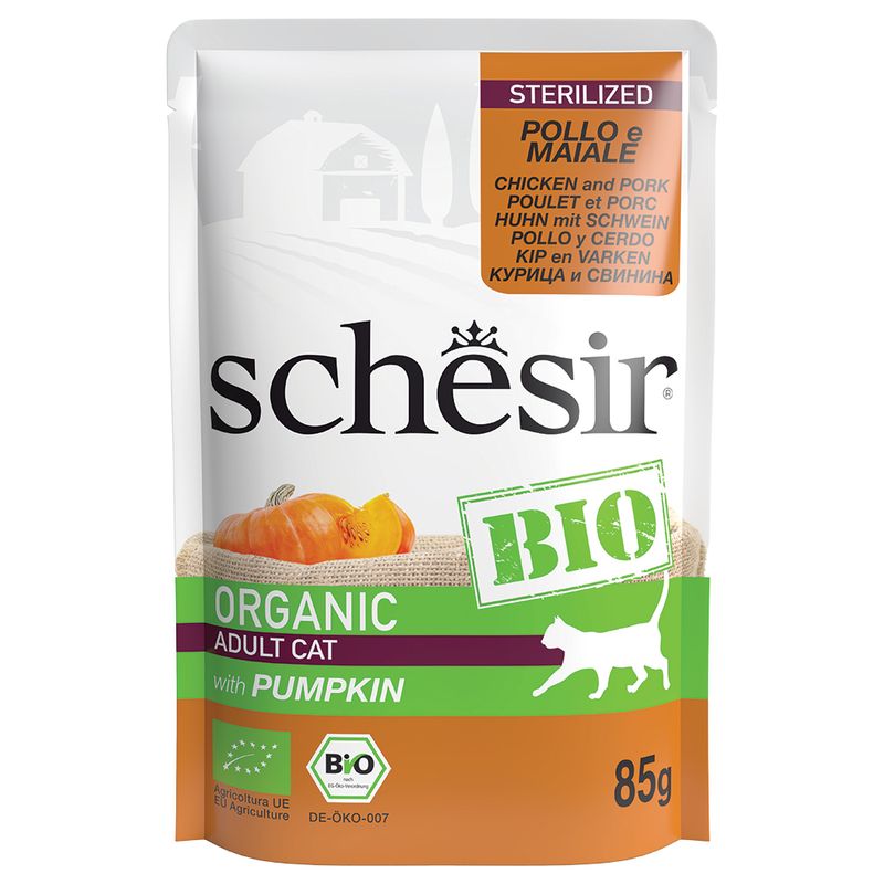 Bitiba Schesir Bio Buste 8 x 85 g Umido per gatto Fino Al -60%
