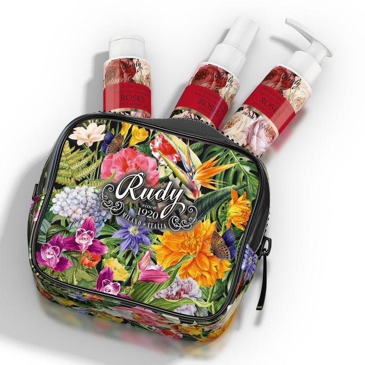 Rudy Profumi Pochette con Bagno & Doccia Schiuma Crema Corpo Acqua Profumata 100 mLNature&AromeLinea Roses Italy