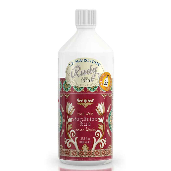 Rudy Profumi Ricarica sapone liquido mani da 1000 mLbergamotto e magnoliaLinea Sole di Sardegna