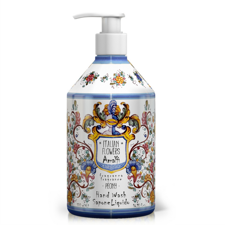 Rudy Profumi Sapone liquido mani da 500 mLfico nero e rosa biancaLinea Amalfi