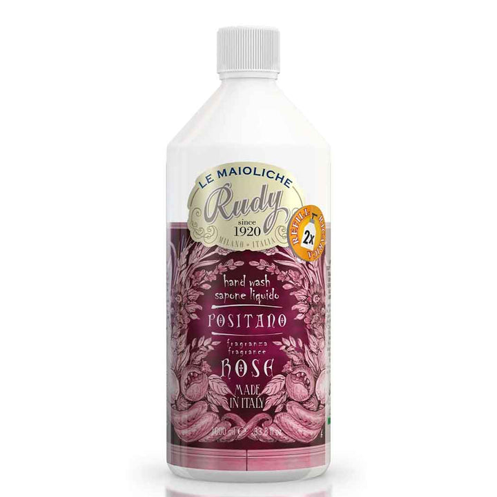 Rudy Profumi Ricarica sapone liquido mani da 1000 mLrosa damascenaLinea Positano