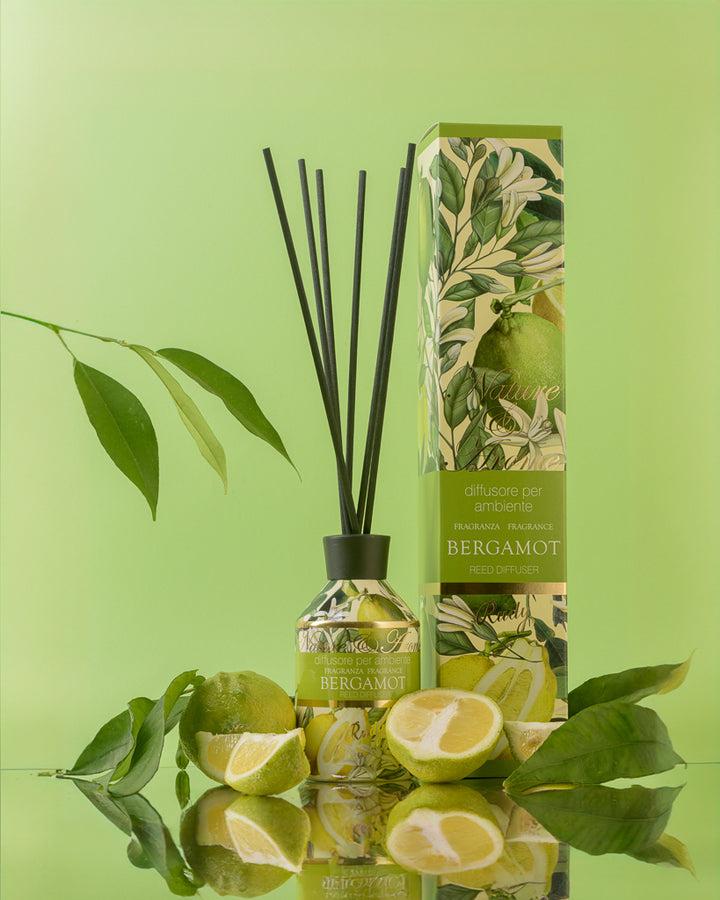 Rudy Profumi Diffusore per Ambiente 250 mL + BacchetteNature&AromeLinea Bergamot Italy