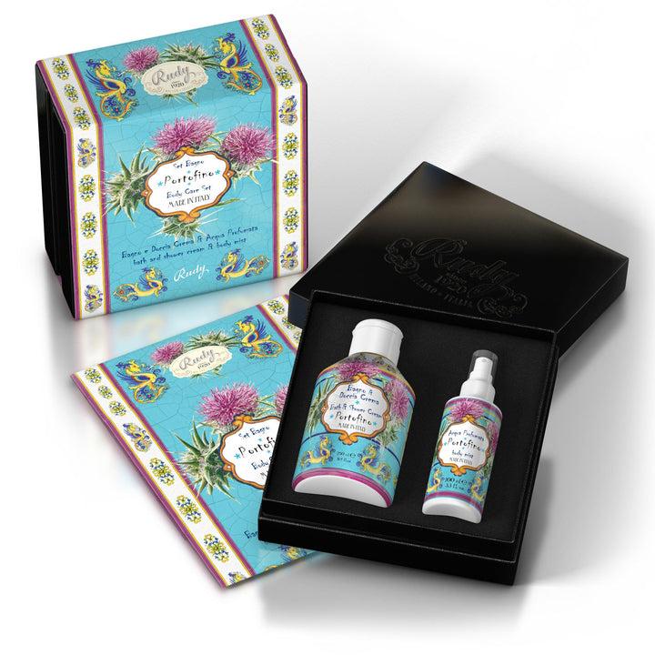 Rudy Profumi Scatola regalo con Bagno & Doccia Schiuma 250 mL + Acqua Profumata 100 mLLe Maioliche di RudyLinea Portofino
