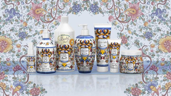 Rudy Profumi Bagno docciashiuma da 100 mLfico nero e rosa biancaLinea Amalfi Pezzi Unici