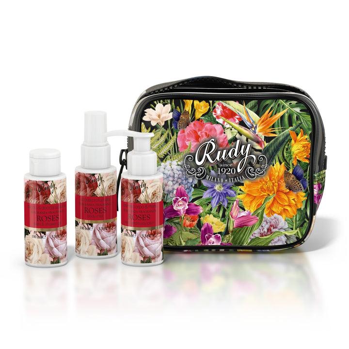 Rudy Profumi Pochette con Bagno & Doccia Schiuma Crema Corpo Acqua Profumata 100 mLNature&AromeLinea Roses