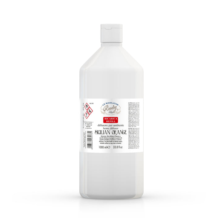 Rudy Profumi Ricarica diffusore per ambienti 1000 mLLe Maioliche di RudyLinea Fiori d'Arancio di Sicilia Super sconto